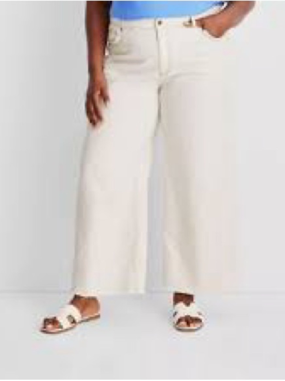 Universal Thread Wide-Leg Cream Jeans
